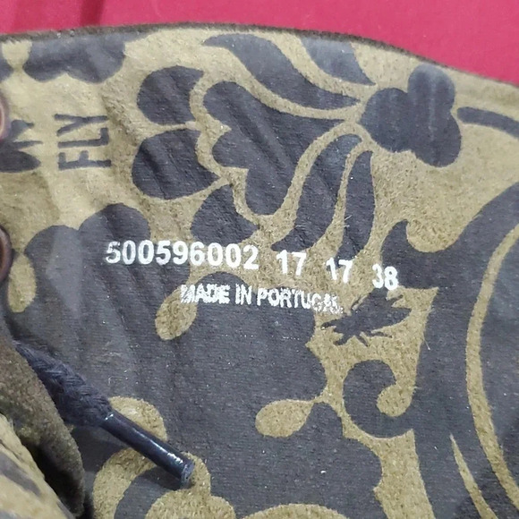 Fly London Yada oil suede brown wedge slouch boots iob - Picture 11 of 12